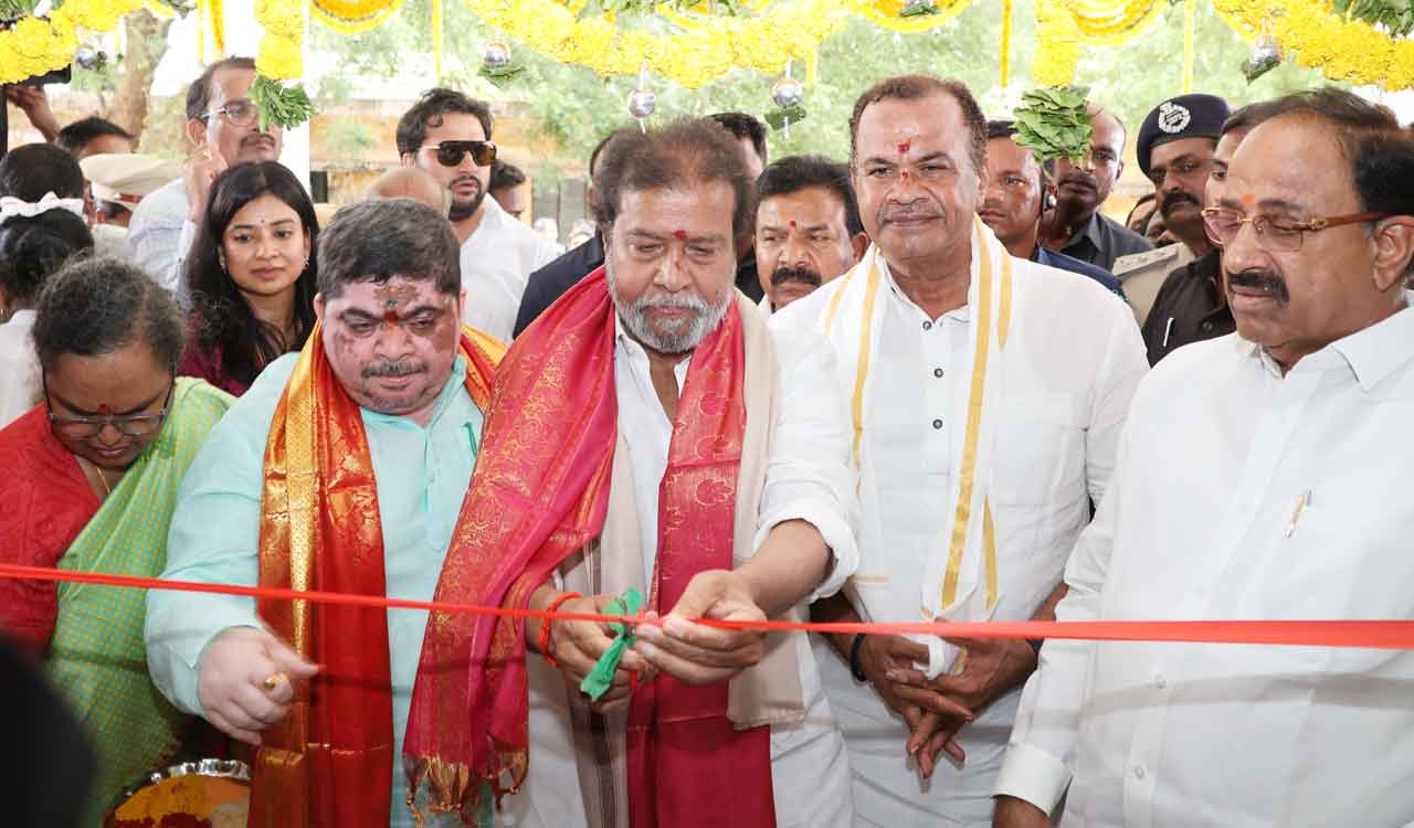 State Health Minister Damodar Rajanarasimha laid the foundation stone for a 150-bed government hospital in Husnabad