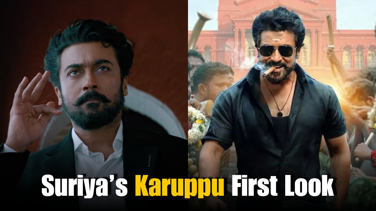 Suryas first look in Karuppu